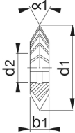 Afbeeldingen van Phantom HSS-E Prismafrees DIN 847 38.450