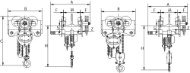 Afbeeldingen van REMA Takel/mechanische loopkat combinatie S20G/200OD/1.5T/7M