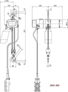 Afbeeldingen van Elephant Elektrische kettingtakel 230V ALH/500KG/7M 230V