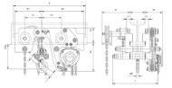 Afbeeldingen van REMA Takel-loopkat combinatie extreem kort KBT200OD-2000