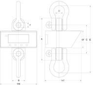 Afbeeldingen van REMA Dynamometer met afleesbare afstandsbediening DSD05TX/RX-3.2T