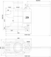 Afbeeldingen van REMA Hydraulische machineheffer RMH-250/25.000KG