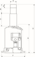 Afbeeldingen van Weber Hydraulische vijzel extreem laag ATD10-120-10TON