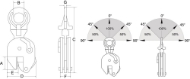 Afbeeldingen van REMA Universele hijsklemmen voor platen tot 50RC (485 HB) CU-1.0H