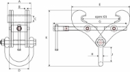 Afbeeldingen van Superclamp S-serie Spindelbalkenklem S4A