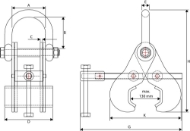 Afbeeldingen van Superclamp R1 en R2 R2/5000KG/113