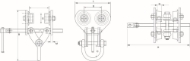 Afbeeldingen van Superclamp B-serie spindel duwloopkat B2-6000KG/100-315MM