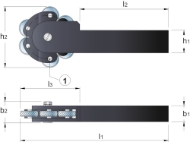 Afbeeldingen van Phantom Drukkartelrolhouder type M2 75.103