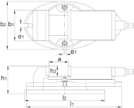 Afbeeldingen van International Tools ECO PRO Machinespanklem met draaiplaat 88.237