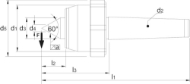 Afbeeldingen van Phantom Heavy Duty Meedraaiend Center met HM-punt, met afdrukmoer, MK 85.232