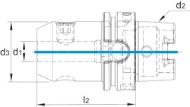 Afbeeldingen van Phantom DIN 6359 Weldonhouder, HSK-A volgens DIN 69893 82.157