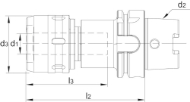 Afbeeldingen van Phantom Krachtspan opname, HSK-A volgens DIN 69893 83.627