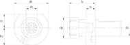 Afbeeldingen van Phantom VDI-houder DIN 69880, uitvoering E4, spantanghouder 84.958