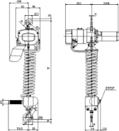 Afbeeldingen van Elephant Elektrische kettingtakel 230V ALHVDH/250KG-2.5M