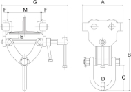 Afbeeldingen van REMA Spindel-duwloopkat S30S/5000KG/100-305