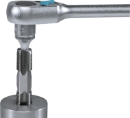 Afbeeldingen van VÖLKEL HexTap S/DS set, dubblezijdige tap, Multi-Drive, met Snijmoer M