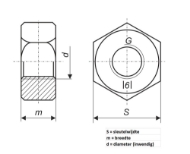 Afbeeldingen van Kelfort Slotbout DIN603/555 4.6