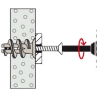 Afbeeldingen van fischer Gipsplaatplug met schroef GK