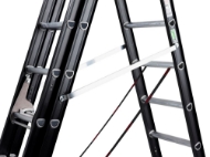 Afbeeldingen van Altrex Aluminium ladder (gecoat) - 3-delig reform Mounter