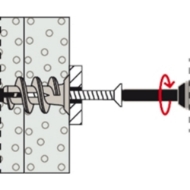 Afbeeldingen van fischer Gipsplaatplug met schroef GK