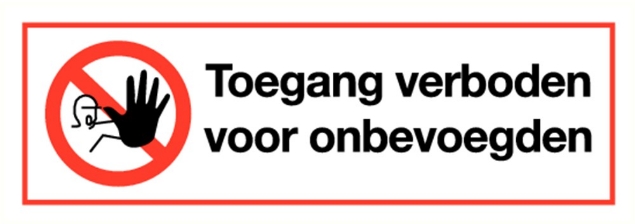 Afbeeldingen van Pictogram toegang verboden voor onbevoegden