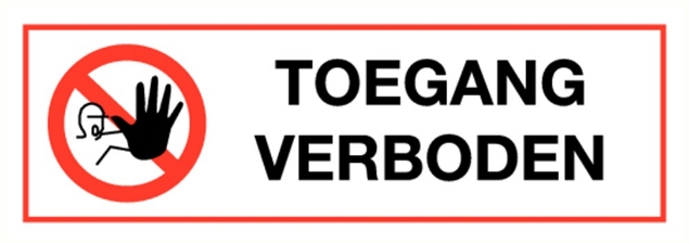Afbeeldingen van Pictogram toegang verboden