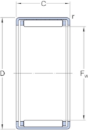 Afbeeldingen van SKF Naaldhuls met kooi eenrijig HK….