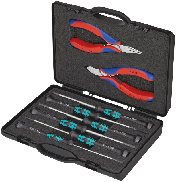 Afbeeldingen van KNIPEX Etui met elektronicatangen