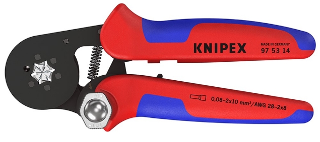 Afbeeldingen van KNIPEX Zelfinstellende krimptang voor adereindhulzen