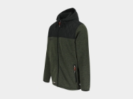 Afbeeldingen van Bores fleece jas dark khaki/black