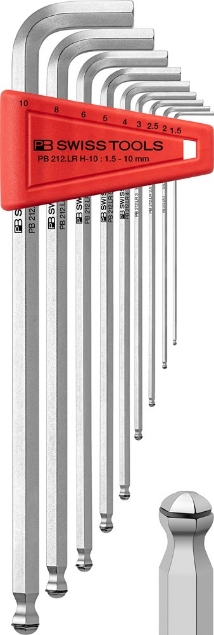 Afbeeldingen van PB Swiss Tools AG Inbussleutel set met kogelkop, mm 22 Sechskant mm