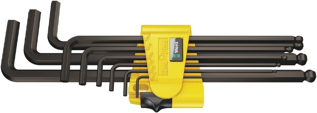 Afbeeldingen van Wera Stiftsleutelset kogelkop inch 950/9 BlackLaser Imperial 1