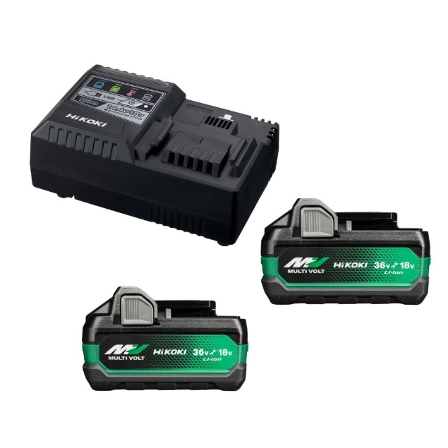Afbeeldingen van HiKOKI Booster pack A2 (2 x BSL36A18X en snellader UC18YSL3) UC18YSL3