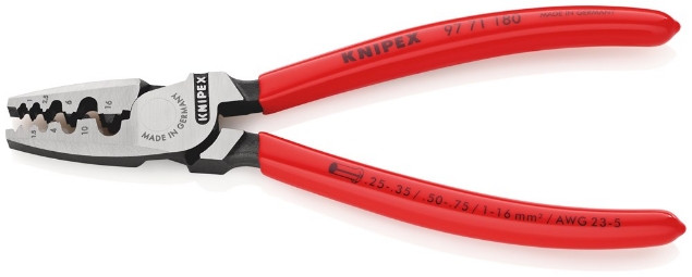 Afbeeldingen van KNIPEX Krimptang voor adereindhulzen