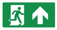 Afbeeldingen van Pikt-o-norm Pictogram nooduitgang omhoog rechts