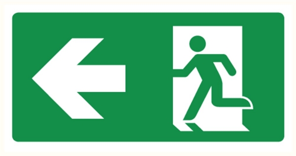 Afbeeldingen van Pikt-o-norm Pictogram nooduitgang links