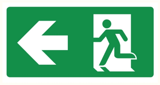 Afbeeldingen van Pikt-o-norm Pictogram nooduitgang links