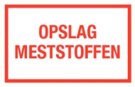 Afbeeldingen van Pikt-o-norm Tekstbord opslag meststoffen