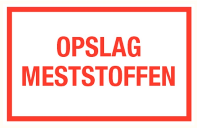 Afbeeldingen van Pikt-o-norm Tekstbord opslag meststoffen