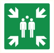 Afbeeldingen van Pikt-o-norm Pictogram verzamelplaats