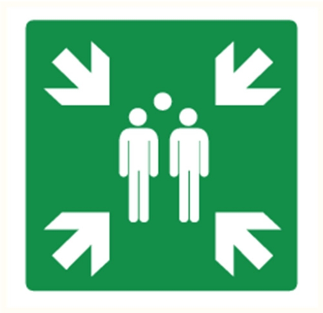 Afbeeldingen van Pikt-o-norm Pictogram verzamelplaats
