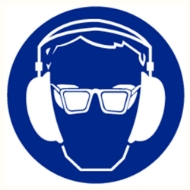 Afbeeldingen van Pikt-o-norm Pictogram bril en oorkap verplicht
