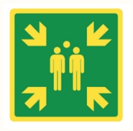 Afbeeldingen van Pikt-o-norm Pictogram verzamelplaats