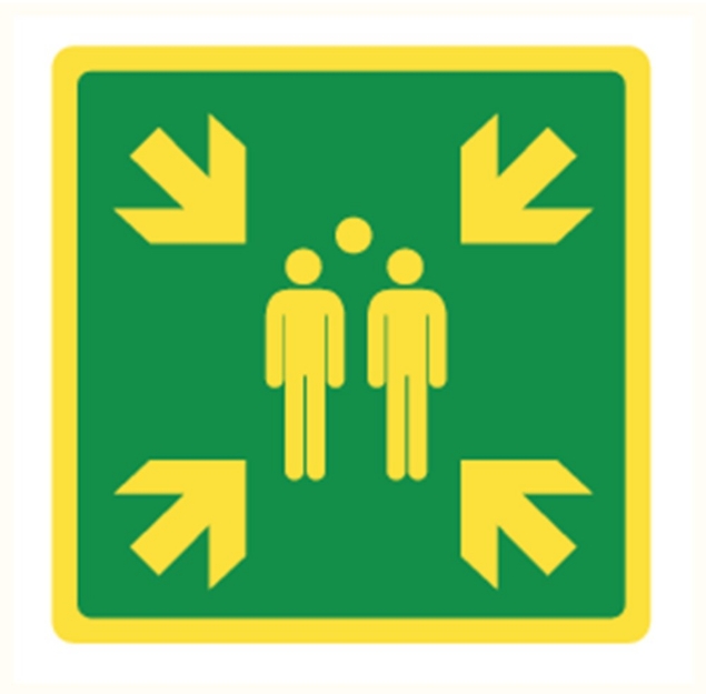 Afbeeldingen van Pikt-o-norm Pictogram verzamelplaats