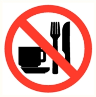 Afbeeldingen van Pikt-o-norm Pictogram eten en drinken verboden