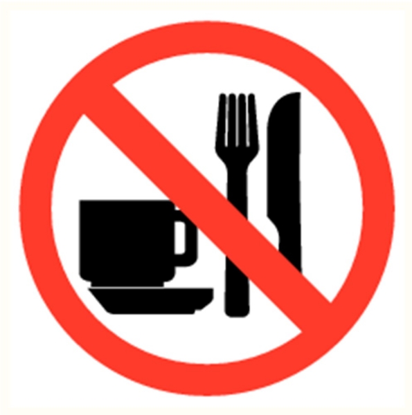 Afbeeldingen van Pikt-o-norm Pictogram eten en drinken verboden