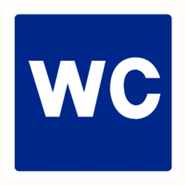 Afbeeldingen van Pikt-o-norm Pictogram wc blauw/wit