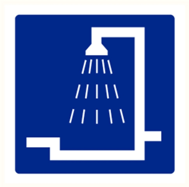 Afbeeldingen van Pikt-o-norm Pictogram douche blauw/wit