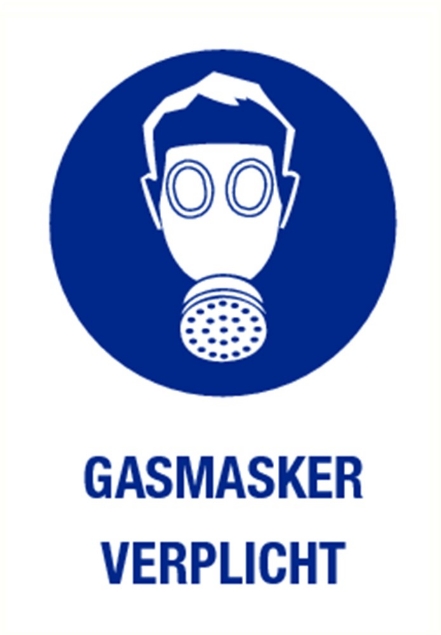 Afbeeldingen van Pikt-o-norm Pictogram gasmasker verplicht