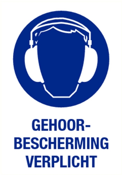 Afbeeldingen van Pikt-o-norm Pictogram oorbescherming verplicht